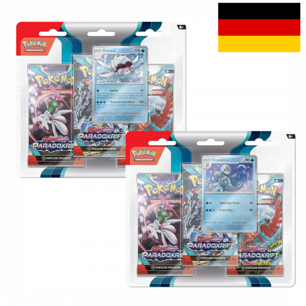 Pokémon Paradoxrift 3-Pack Blister (DE) Bundle