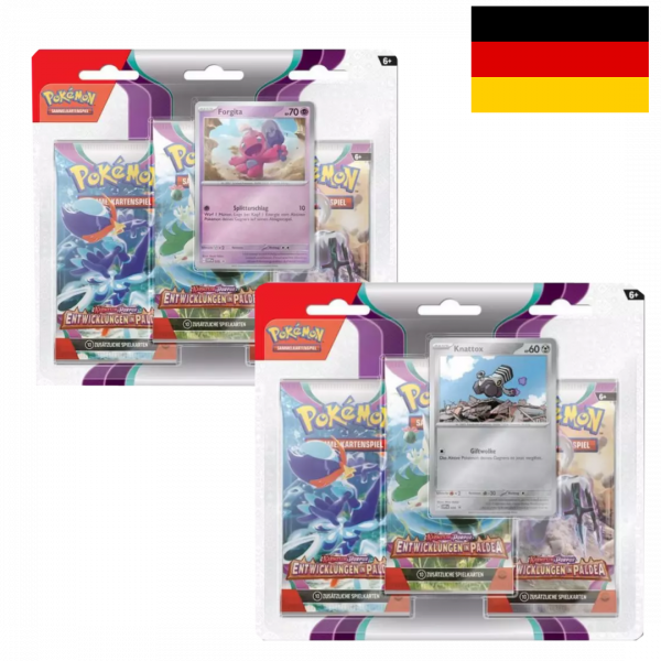 Pokémon Entwicklungen in Paldea 3-Pack Blister (DE)