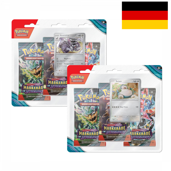 Pokémon Maskerade im Zwielicht 3-Pack Blister (DE)