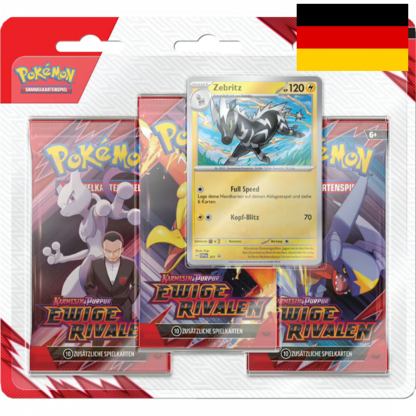 Pokémon Ewige Rivalen 3-Pack Blister (DE) Zebritz