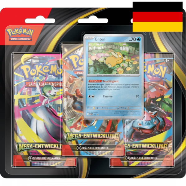 Pokémon Mega Entwicklung 3-Pack Blister (DE) Enton
