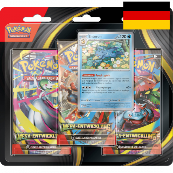 Pokémon Mega Entwicklung 3-Pack Blister (DE) Entoron