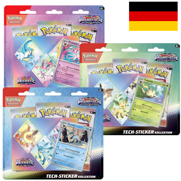 Pokémon Prismatische Entwicklungen Tech-Sticker Kollektion (DE)