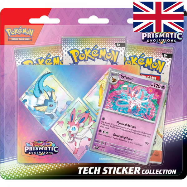 Pokémon Prismatic Evolutions Tech Sticker Collection (ENG) Sylveon