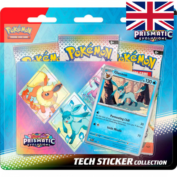 Pokémon Prismatic Evolutions Tech Sticker Collection (ENG) Glaceon