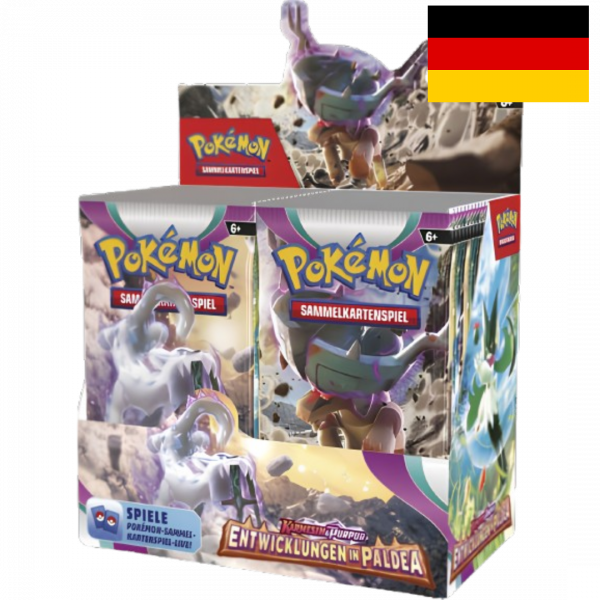 Pokémon Entwicklungen in Paldea 36er-Display (DE)